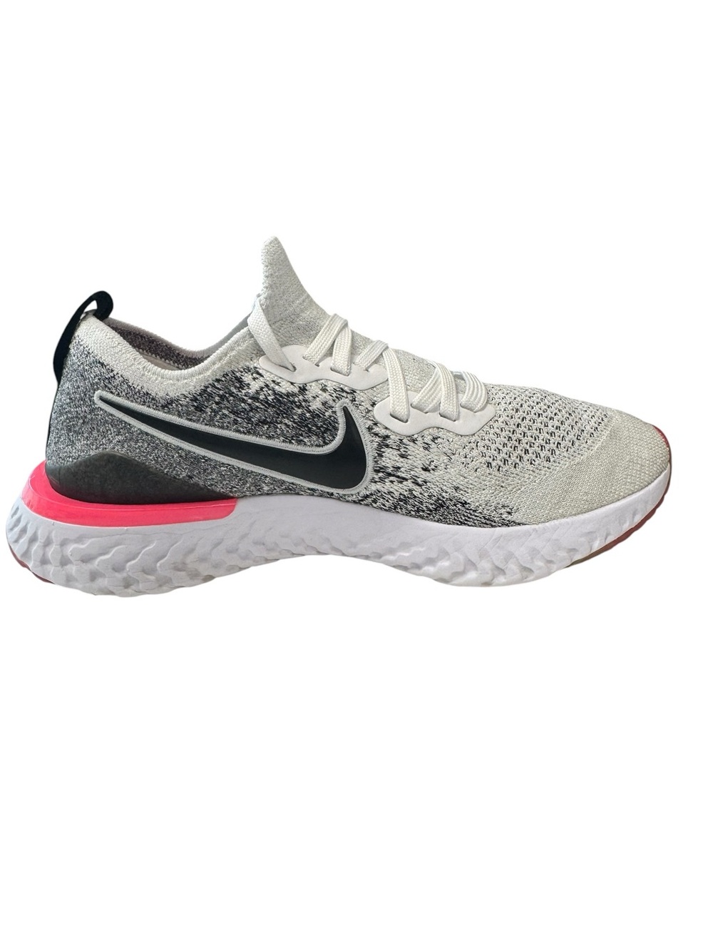 Nike Epic React Flyknit 2 White Black Pink Women’s Running Walking Shoes 8.5 - Picture 6 of 10